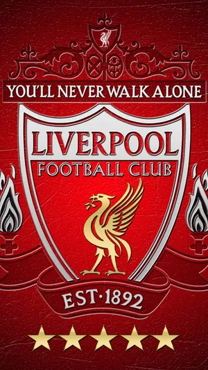 Show Off Your Liverpool Fc Pride With This Logo Wallpaper For Iphone! Wallpaper