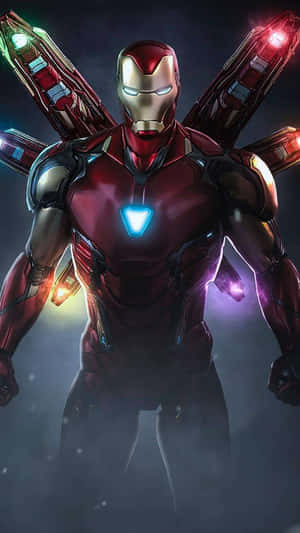 Show Off Your Love Of Iron Man With This Amazing Iphone Wallpaper. Wallpaper