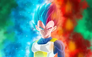 Show Off Your Saiyan Power With This Iconic Cool Vegeta Wallpaper. Wallpaper