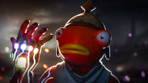 Show Off Your Unique Style With Fortnite's Fishstick Skin Wallpaper