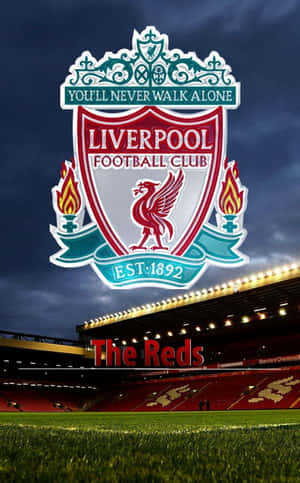 Show Your Allegiance To The Reds With This Iconic Liverpool Fc Logo! Wallpaper