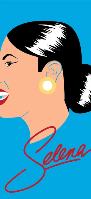 Show Your Appreciation For The Queen Of Tejano Music With This Unique Selena Quintanilla Iphone Artwork Wallpaper