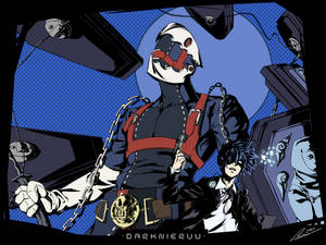 Show Your Dark Side With Thanatos In Persona 3 Wallpaper