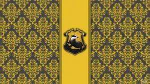 Show Your House Pride With The Hufflepuff Logo Wallpaper