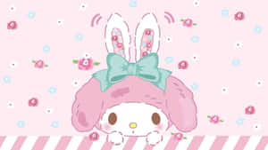 Show Your Love For My Melody With This Desktop Wallpaper Wallpaper