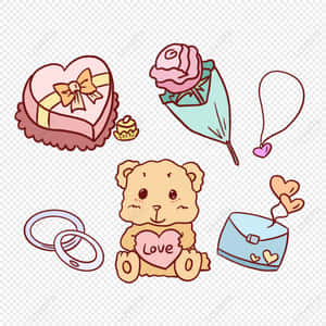 Show Your Love With Kawaii Valentine Wallpaper