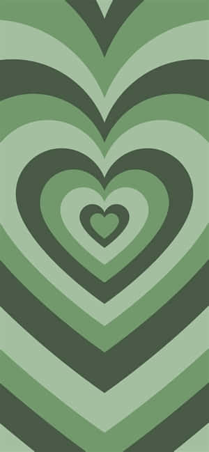 Show Your Love With Mint Green Hearts Wallpaper