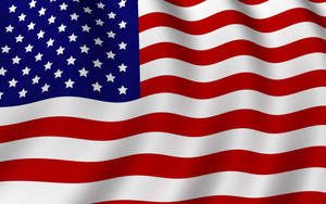 Show Your Patriotism With This Stunning Closeup Of An American Flag, Flapping In The Wind Wallpaper