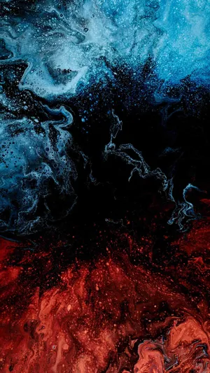 Showcasing The Red And Blue Iphone Wallpaper