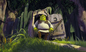 Shrek 4k House Doorway Wallpaper