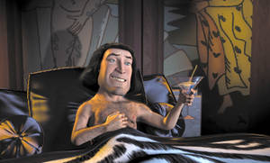 Shrek 4k Lord Farquaad In Bed Wallpaper