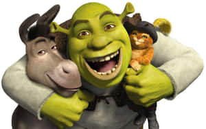 Shrek Donkey Pussin Boots Friends Wallpaper