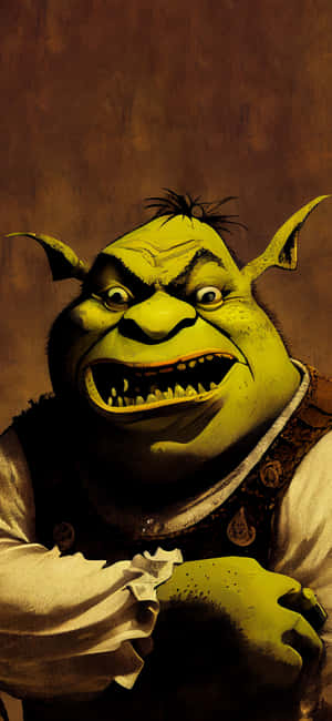 Shrek Portrait Artistic Render Wallpaper