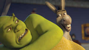 Shrekand Donkey Friends Forever Wallpaper