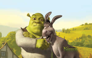 Shrekand Donkey Friends Forever Wallpaper