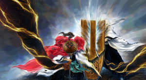 Shunsui Kyoraku - A Compassionate Captain Of The Gotei 13 Wallpaper