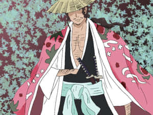 Shunsui Kyoraku, Captain Of The 8th Division Of The Gotei 13 Wallpaper