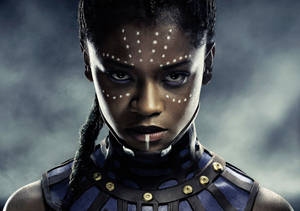 Shuri Face Portrait Wallpaper