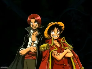Side By Side Luffy And Shanks One Piece Wallpaper