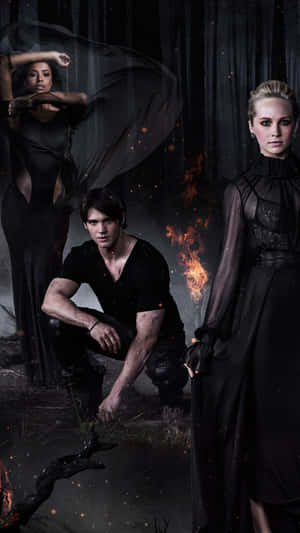 Side Characters The Vampire Diaries Iphone Wallpaper