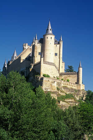Side Of Segovia Castle Wallpaper