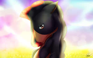 Side Profile Of The Face Of Mudsdale Wallpaper