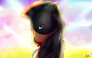 Side Profile Of The Face Of Mudsdale Wallpaper