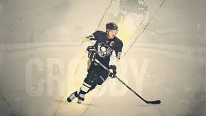 Sidney Crosby In A Hockey Field Wallpaper