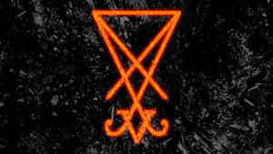 Sigil_of_ Lucifer_ Orange_ Glow Wallpaper