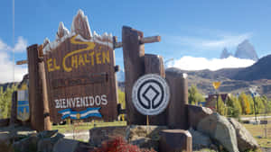 Signage Before Entering The El Chalten Wallpaper