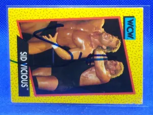 Signed Picture Of Wcw Wrestler Sid Vicious Wallpaper