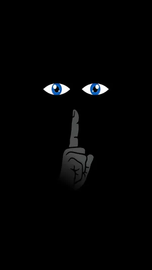 Silent Gesture Eyes Wallpaper