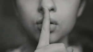 Silent Gesture For Secrecy Wallpaper