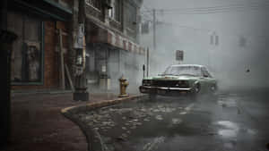 Silent Hill 2 Foggy Street Scene Wallpaper