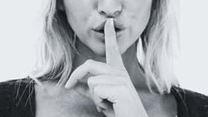 Silent Shhh Gesture Wallpaper