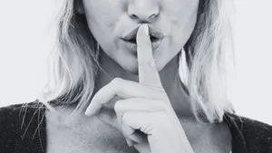 Silent Shhh Gesture Wallpaper