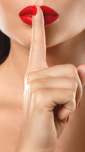 Silent Shhh Gesture Wallpaper