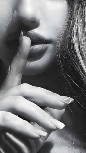 Silent Shhh Gesture Wallpaper