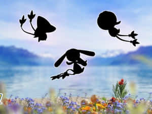 Silhouette Of Mesprit Wallpaper