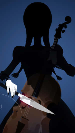 Silhouette Violinist Playing Music Wallpaper