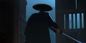 Silhouetteof Samuraiin Darkness Wallpaper