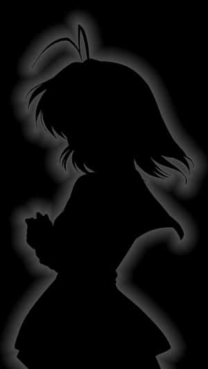 Silhouetteof Young Girl Wallpaper