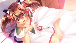 Silica With Her Dragon Pet, Pina, In Sword Art Online Wallpaper