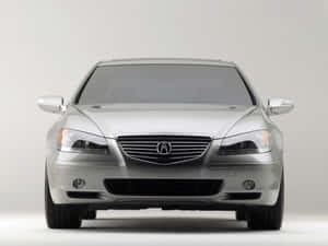 Silver Acura R L Front View Wallpaper