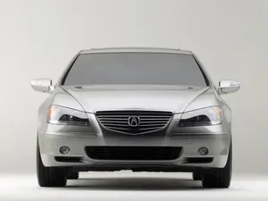 Silver Acura R L Front View Wallpaper