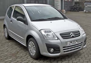 Silver_ Citroen_ C2_ Hatchback Wallpaper