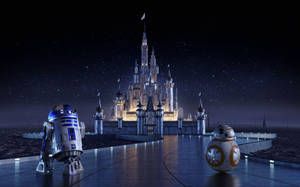 Silver Disneyland Castle Wallpaper