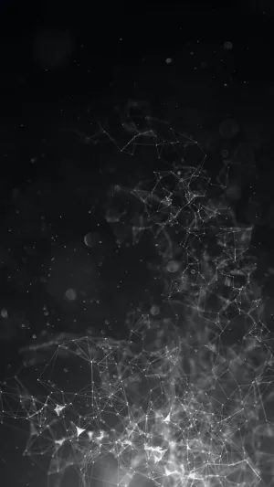 Silver Geometric Network Aesthetic Wallpaper