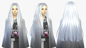Silver Haired Anime Character Triptych Wallpaper