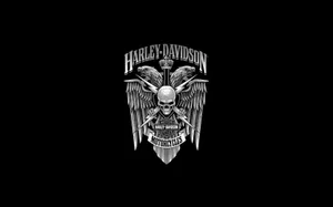 Silver Harley Davidson Logo Wallpaper